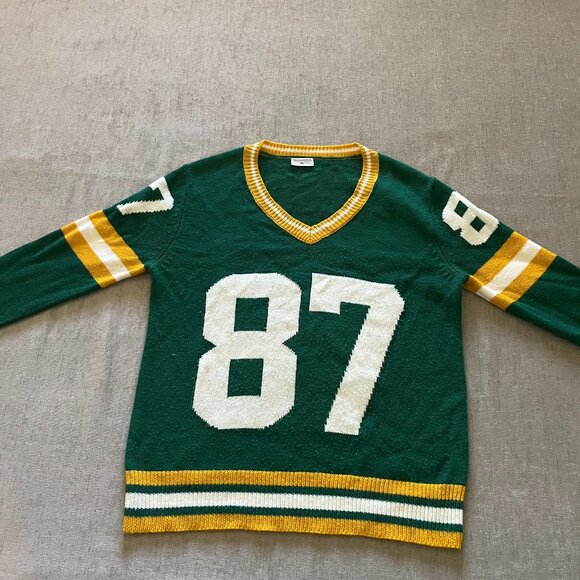 Green Bay Packers Jersey Sweater Adult Small Green #87 NFL Football Sweatshirt - Picture 1 of 11